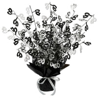 40th Birthday Party Gleam 'N Burst Centerpiece - black