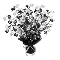 50th Birthday Party Gleam 'N Burst Centerpiece - black