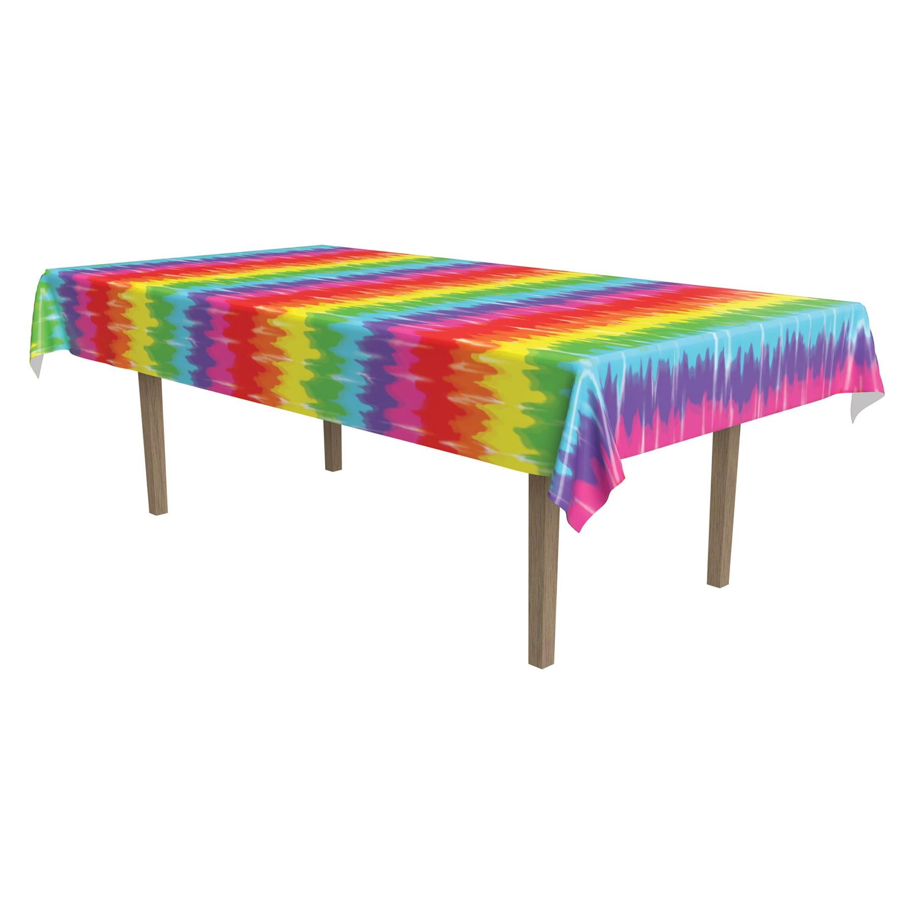 Beistle Tie-Dyed Party Tablecover