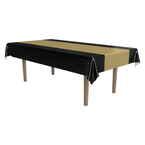 Beistle Black & Gold Party Tablecover