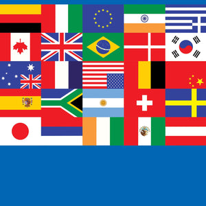 Bulk International Flag Tablecover (Case of 12) by Beistle
