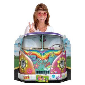 Party Supplies - Hippie Bus Photo Prop (Case of 6)