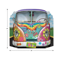 Party Supplies - Hippie Bus Photo Prop (Case of 6)