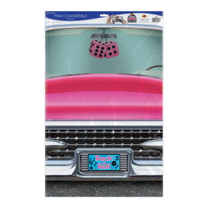 Party Supplies - Rock and Roll Party Pink Convertible Photo Prop (Case of 6)