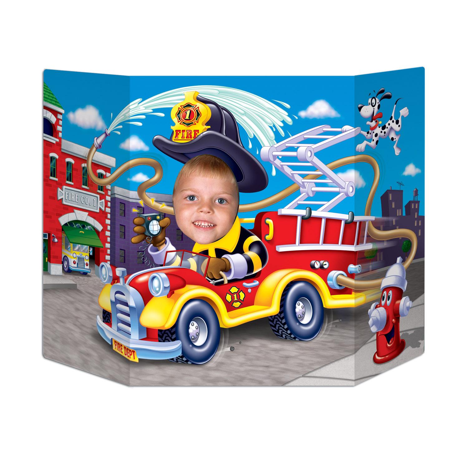Beistle Fire Truck Party Photo Prop