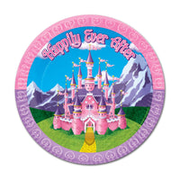 Beistle Princess Party Paper Plates 9 inch, 8/Pkg