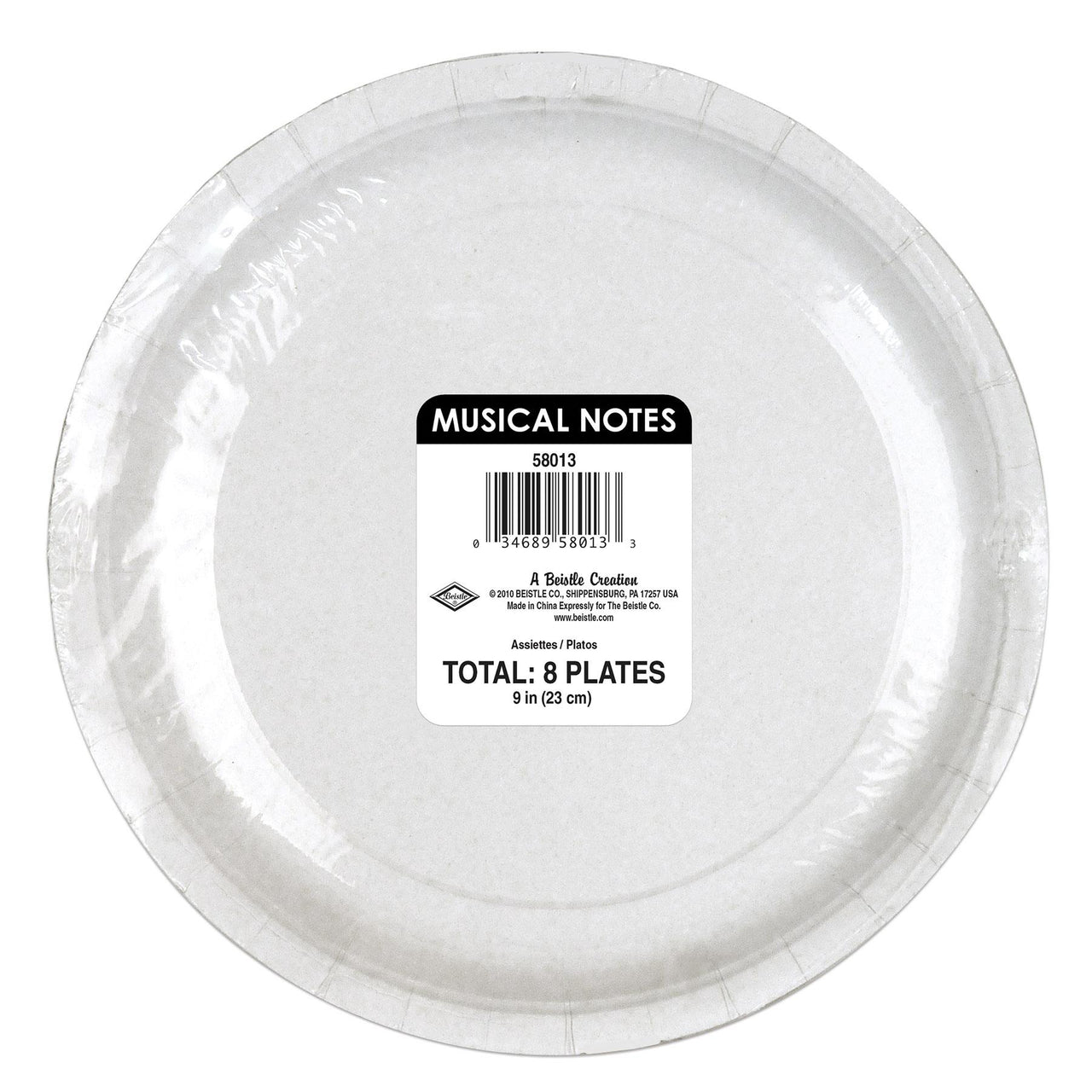 Paper Plate Notes 8 Count Musical Notes Party Paper Plates 9 Inch | Beistle – Bulk Party ...