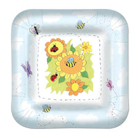 Beistle Garden Theme Paper Plates 9 inch, 8/Pkg
