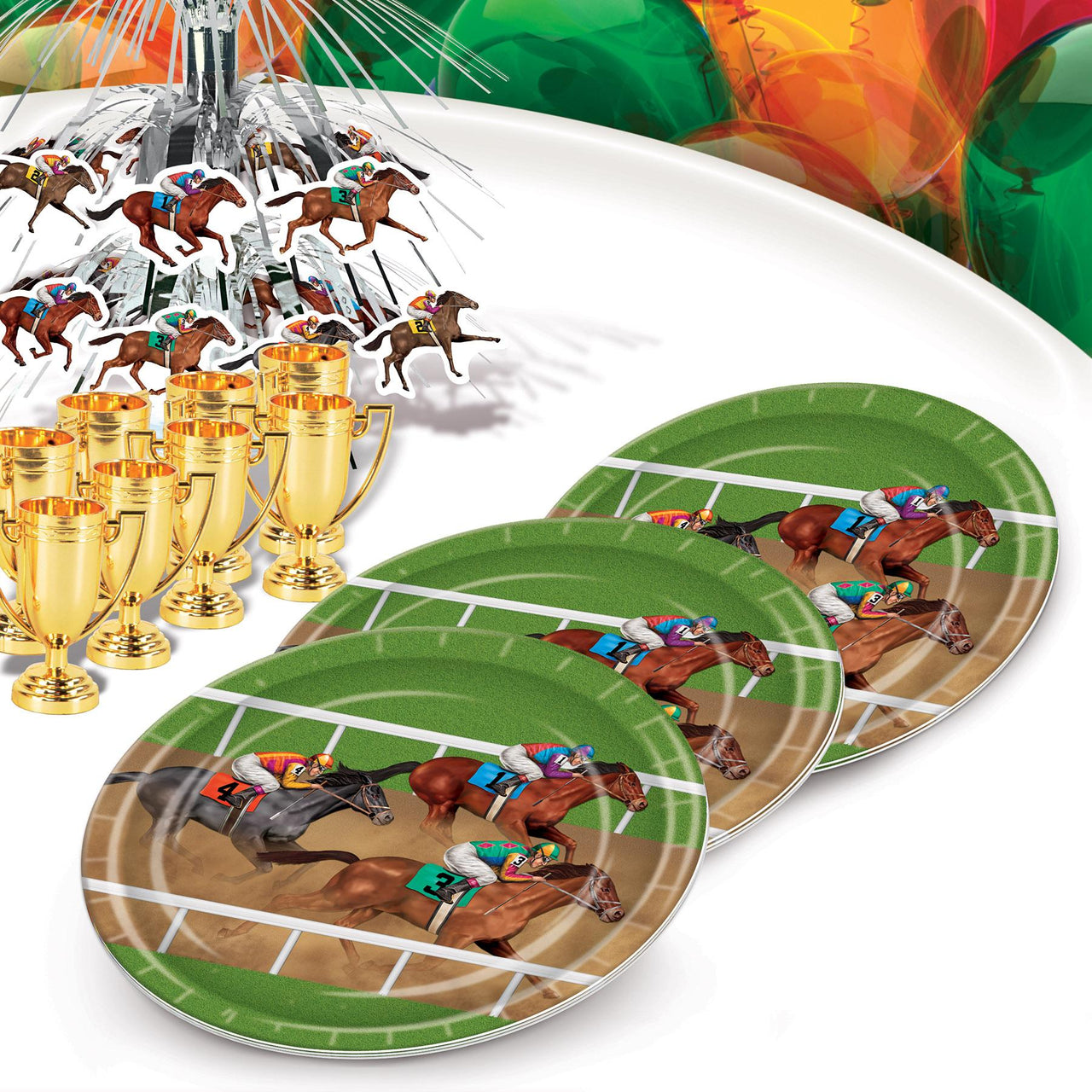 Plate Delivery Racing 8 Count Horse Racing Theme Party Paper Plates 9 Inch | Beistle – Bulk ...