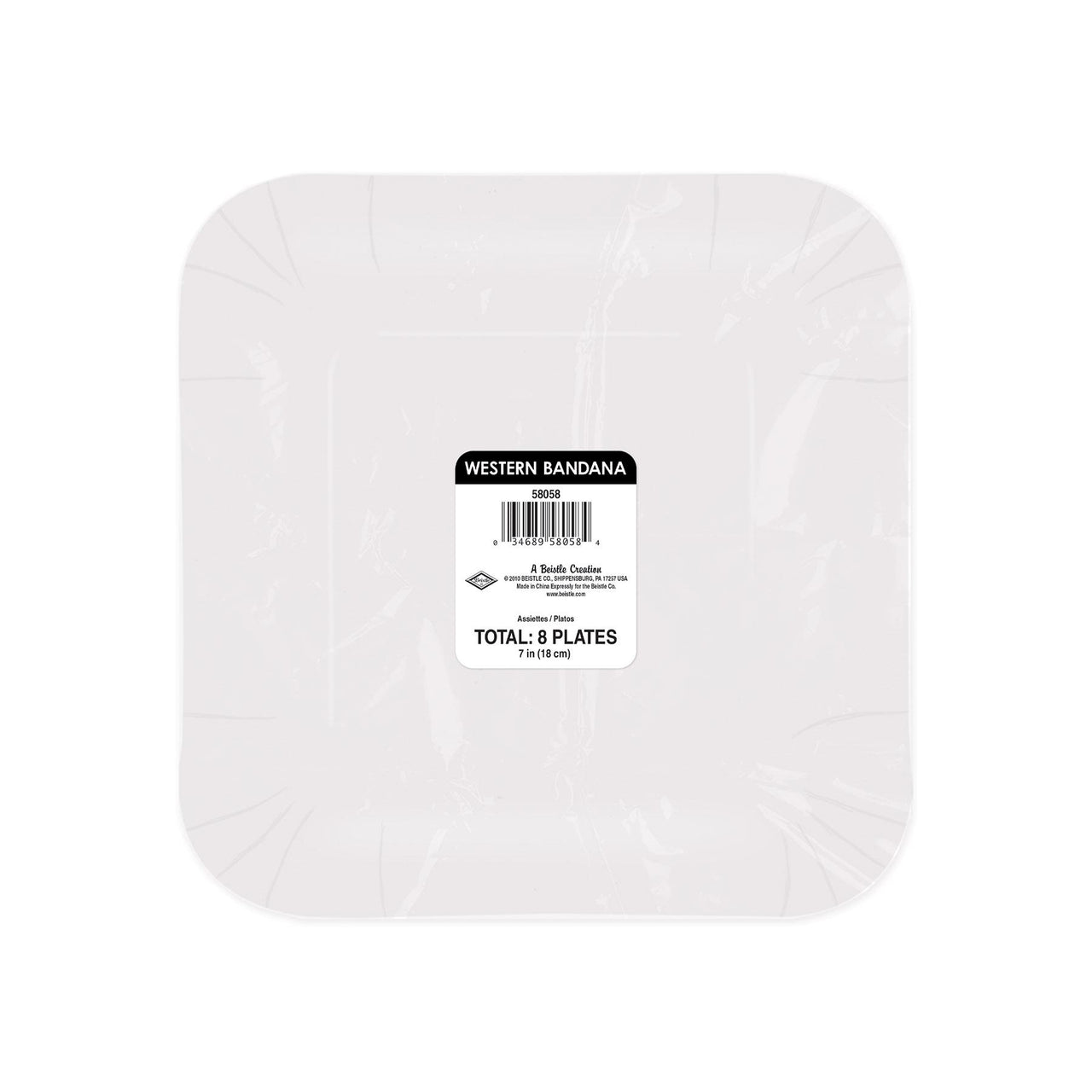 Bandana Plates - Western Party Decorations