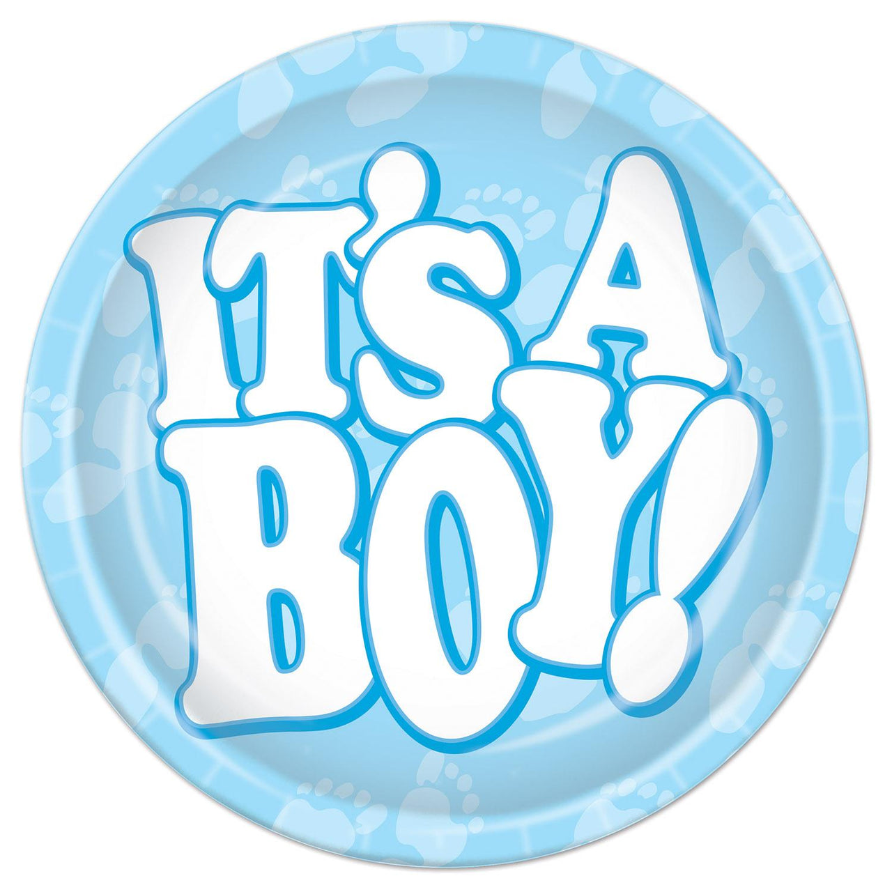 Beistle It's A Boy! Paper Plates 7 inch, 8/Pkg