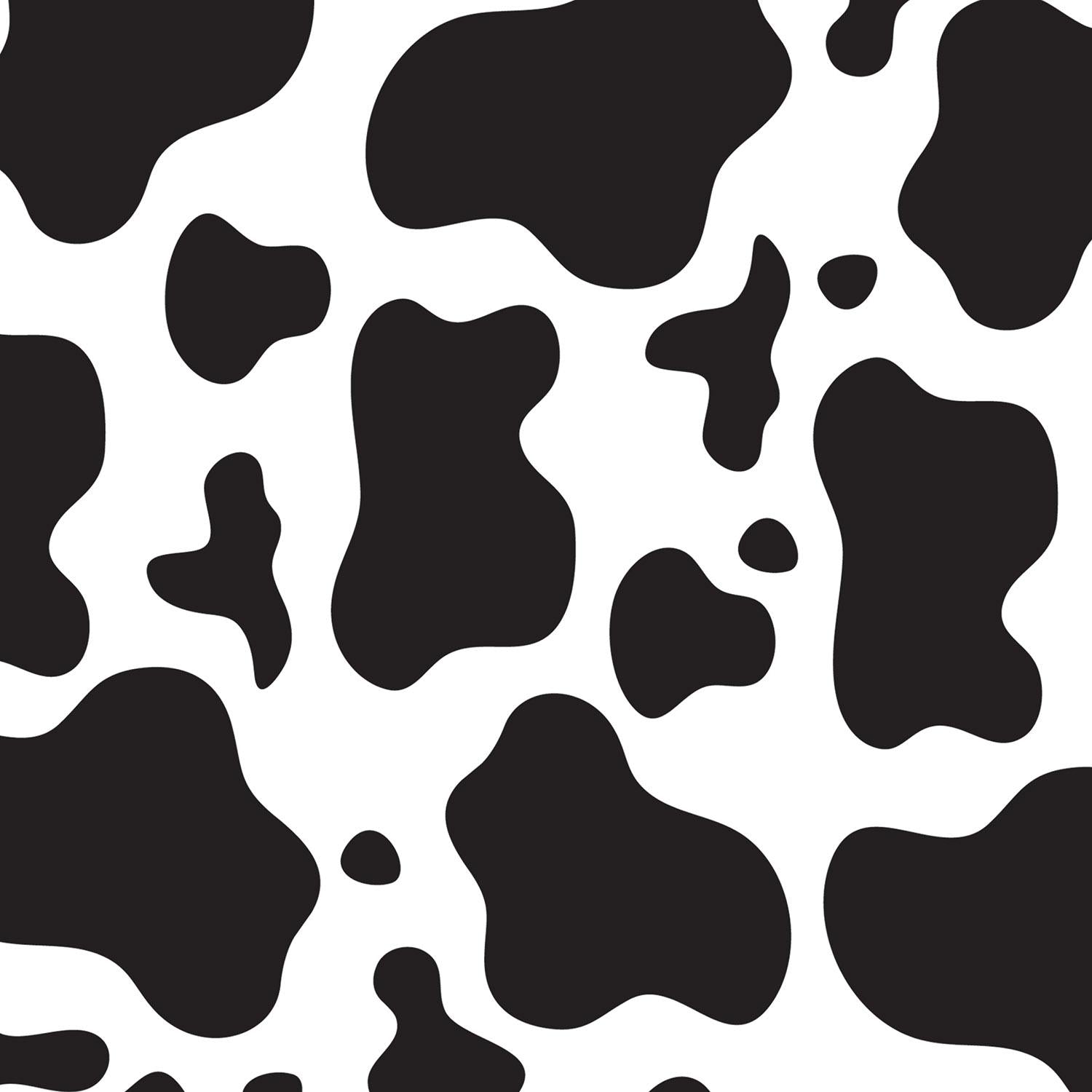 Beistle Cow Print Party Paper Plates 7 inch, 8/Pkg (8/Pkg)