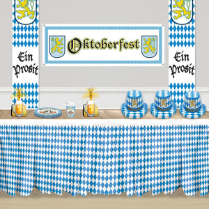 Oktoberfest Table Skirting, party supplies, decorations, The Beistle Company, Oktoberfest, Bulk, Holiday Party Supplies, Oktoberfest Party Supplies