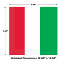 Red, White & Green Luncheon Napkins 