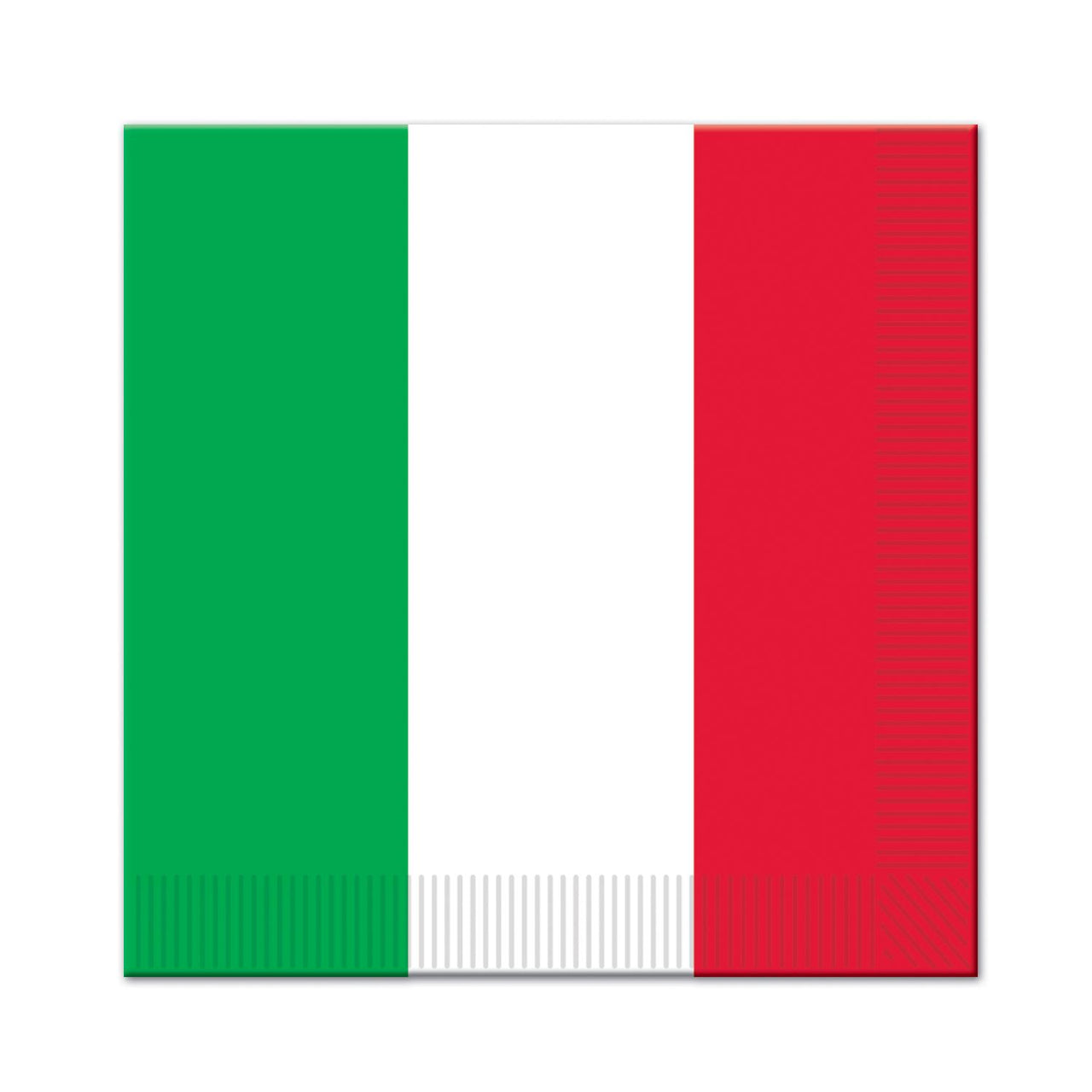 Beistle Red - White & Green Party Luncheon Napkins (16/Pkg)