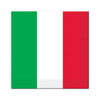 Beistle Red - White & Green Party Luncheon Napkins (16/Pkg)