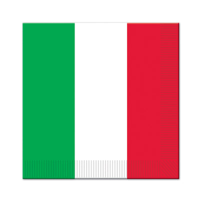 Beistle Red - White & Green Party Luncheon Napkins (16/Pkg)