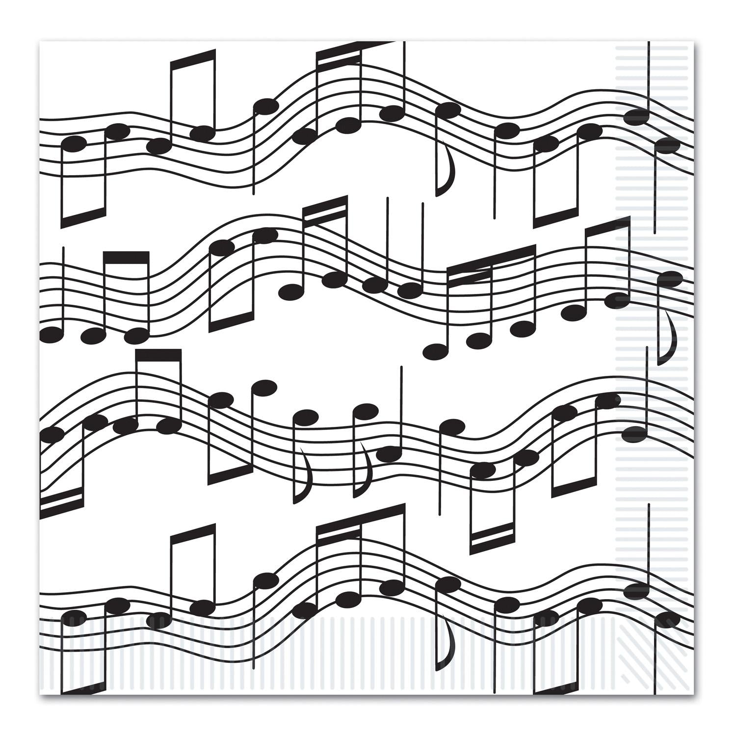 Beistle Musical Notes Party Luncheon Napkins (16/Pkg)