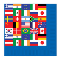 Beistle International Flag Party Luncheon Napkins (16/Pkg)