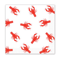 Beistle Mardi Gras Crawfish Luncheon Napkins (16/Pkg)