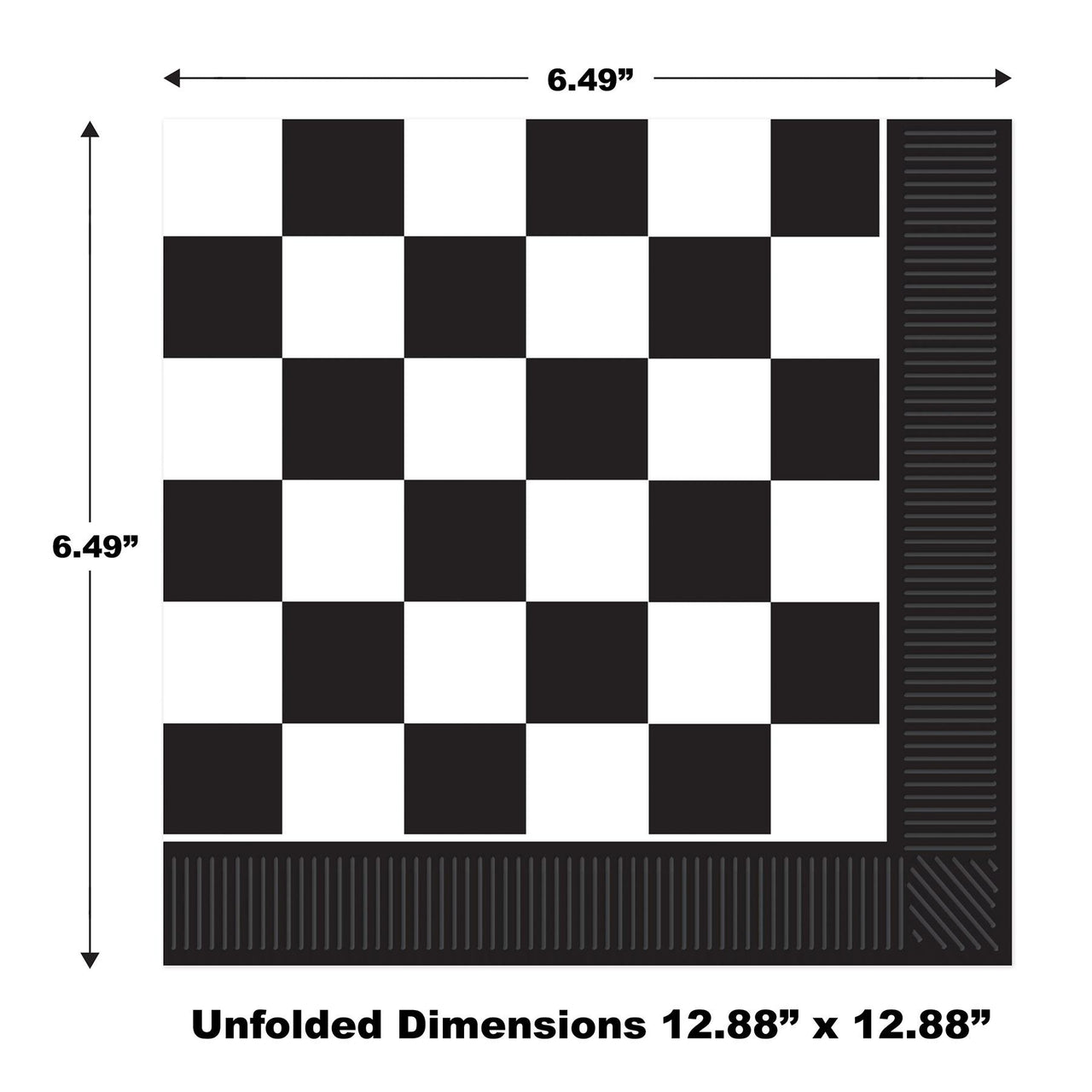 Checkered Luncheon Napkins, 