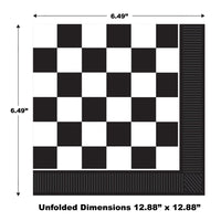Checkered Luncheon Napkins, 