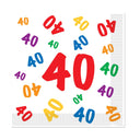 Beistle 40th Birthday Party Luncheon Napkins (16/Pkg)