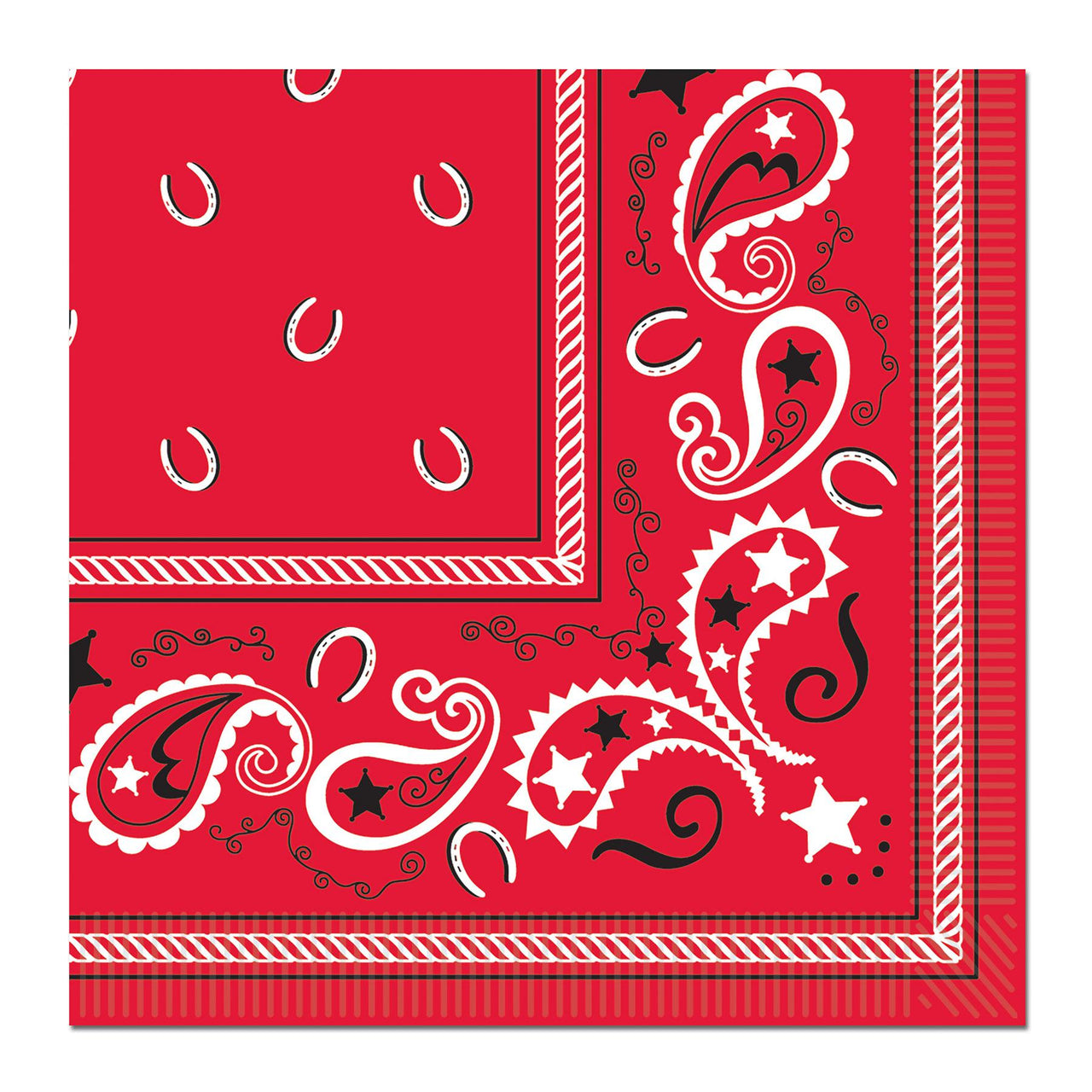 Beistle Bandana Party Beverage Napkins (16/Pkg)