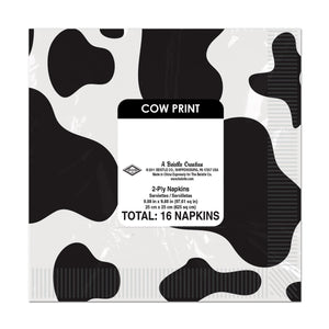 Cow Print Beverage Napkins