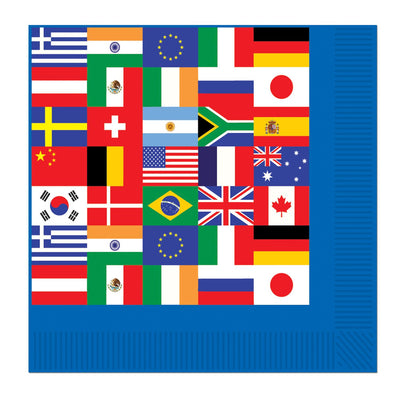 Beistle International Flag Party Beverage Napkins (16/Pkg)