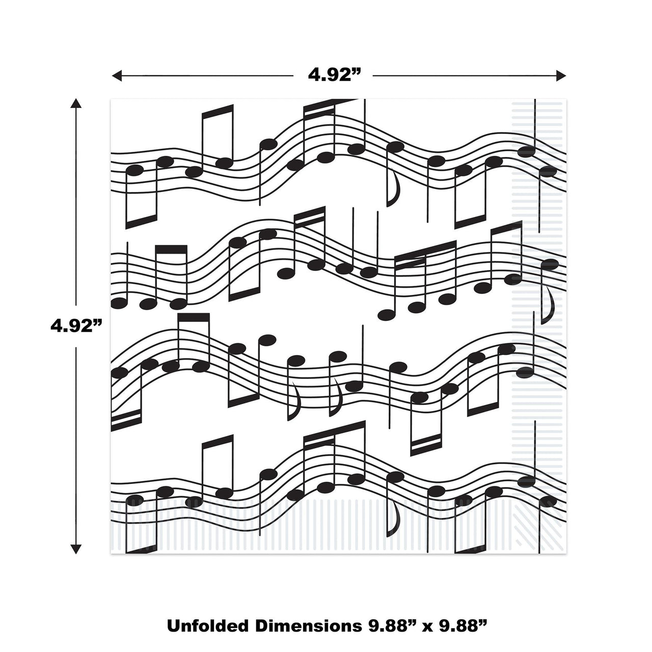 Musical Notes Beverage Napkins