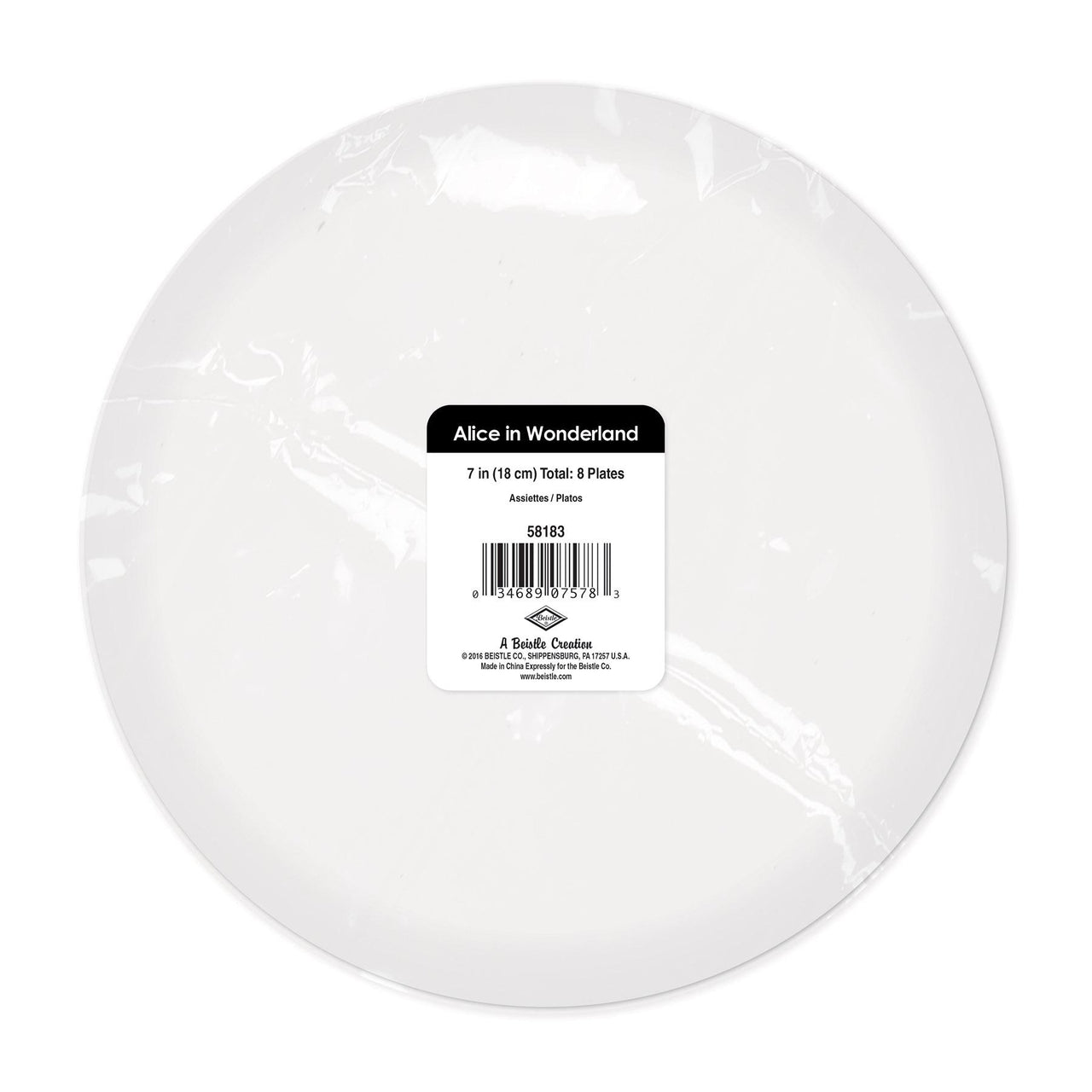 Alice In Wonderland Plates, party supplies, decorations, The Beistle Company, Alice In Wonderland, Bulk, Other Party Themes, Alice in Wonderland