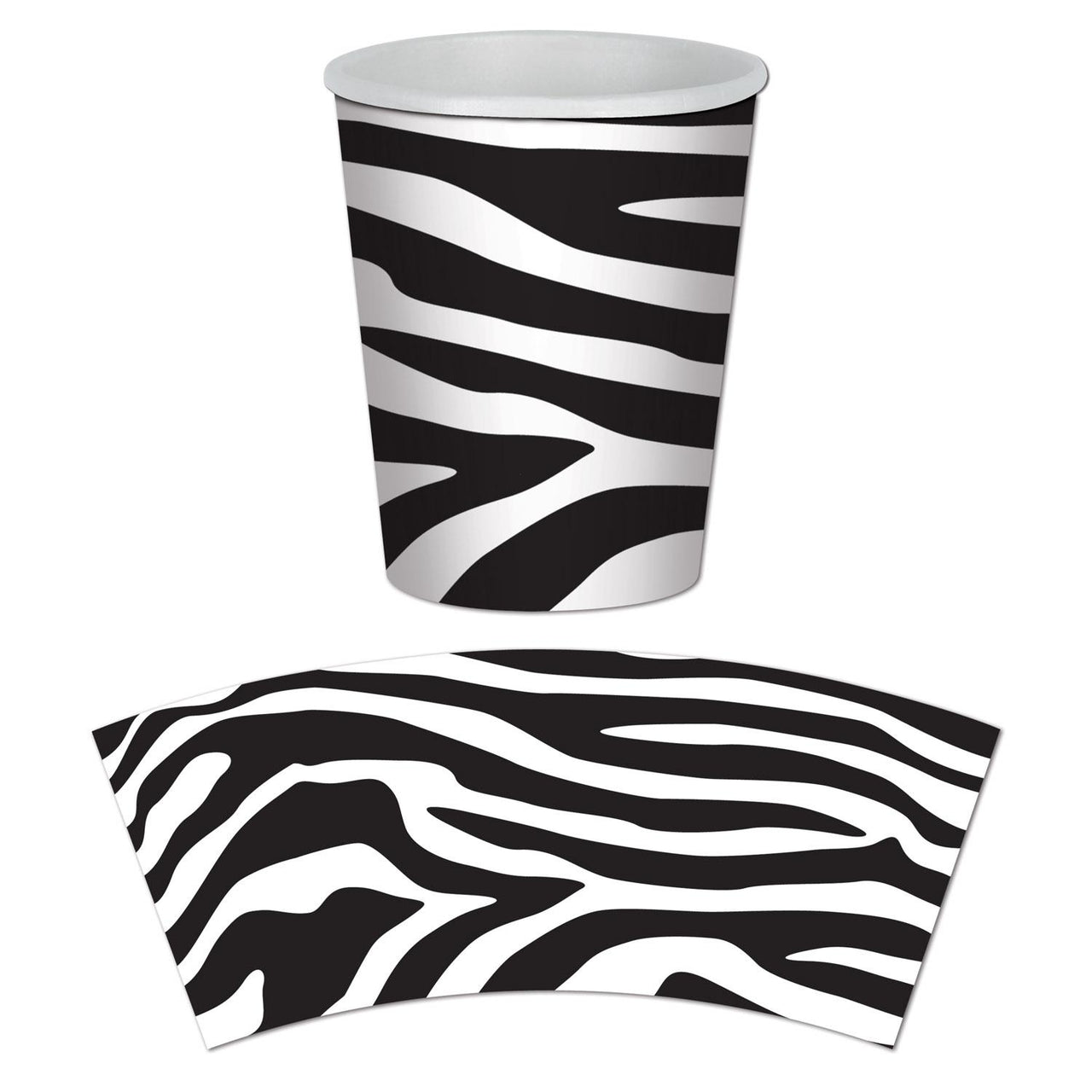 Beistle Zebra Print Party Beverage Cups (8/Pkg)