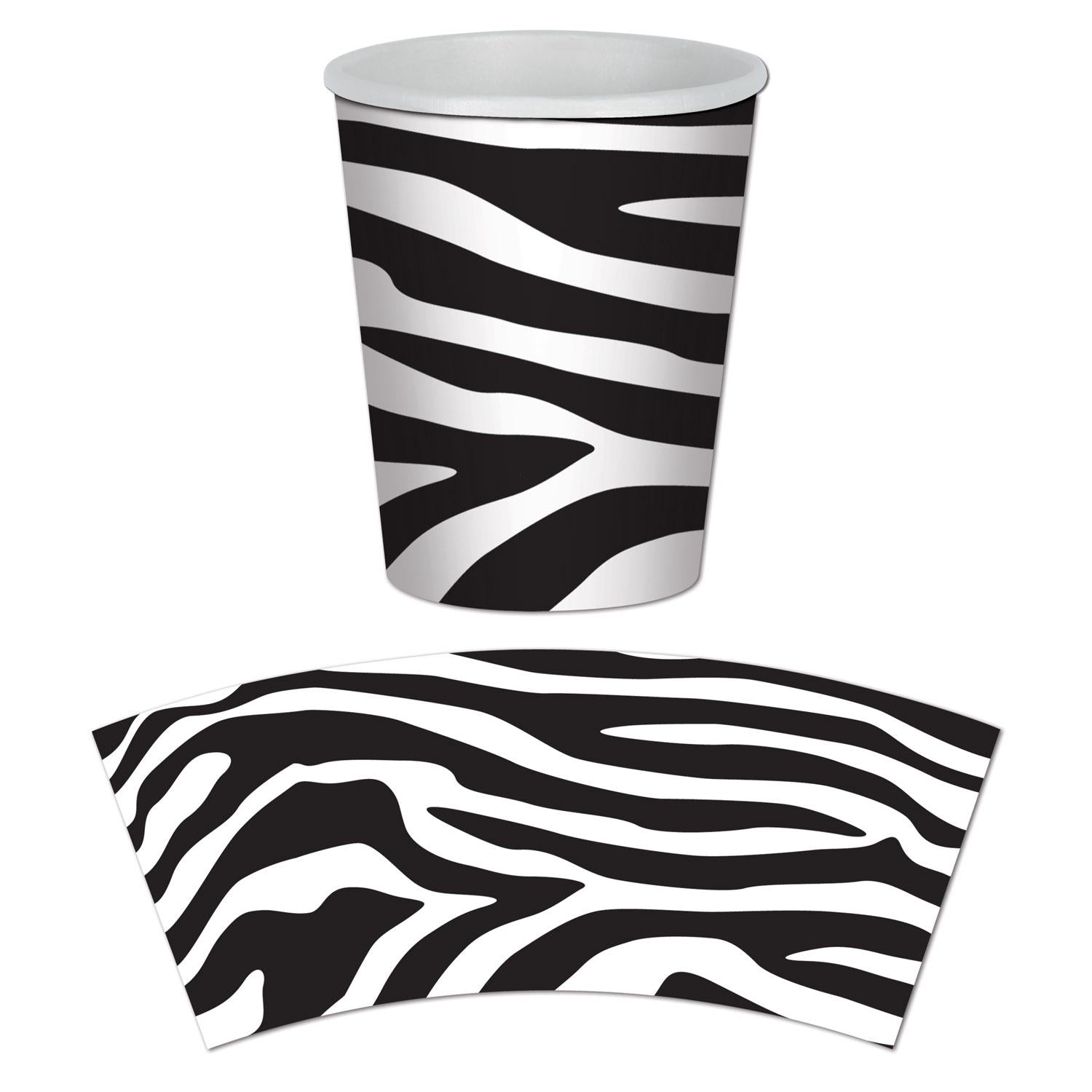 Beistle Zebra Print Party Beverage Cups (8/Pkg)