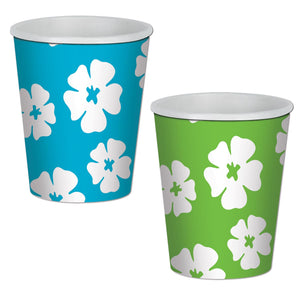 Beistle Luau Party Hibiscus Beverage Cups (8/Pkg)