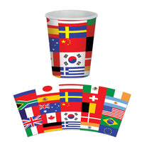 Beistle International Flag Party Beverage Cups (8/Pkg)