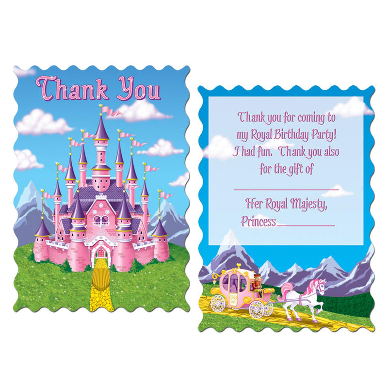 Beistle Princess Party Thank You Notes (8/Pkg)
