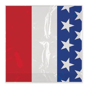 Patriotic Beverage Napkins, party supplies, decorations, The Beistle Company, Patriotic, Bulk, Holiday Party Supplies, 4th of July Political and Patriotic, 4th of July Party Decorations, Miscellaneous 4th of July Party Decorations