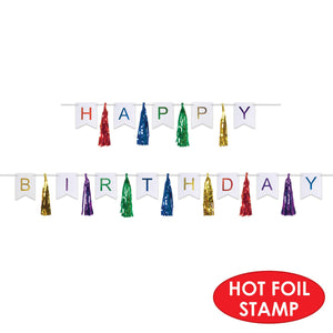 Bulk Happy Birthday Tassel Streamer (Case of 12) by Beistle