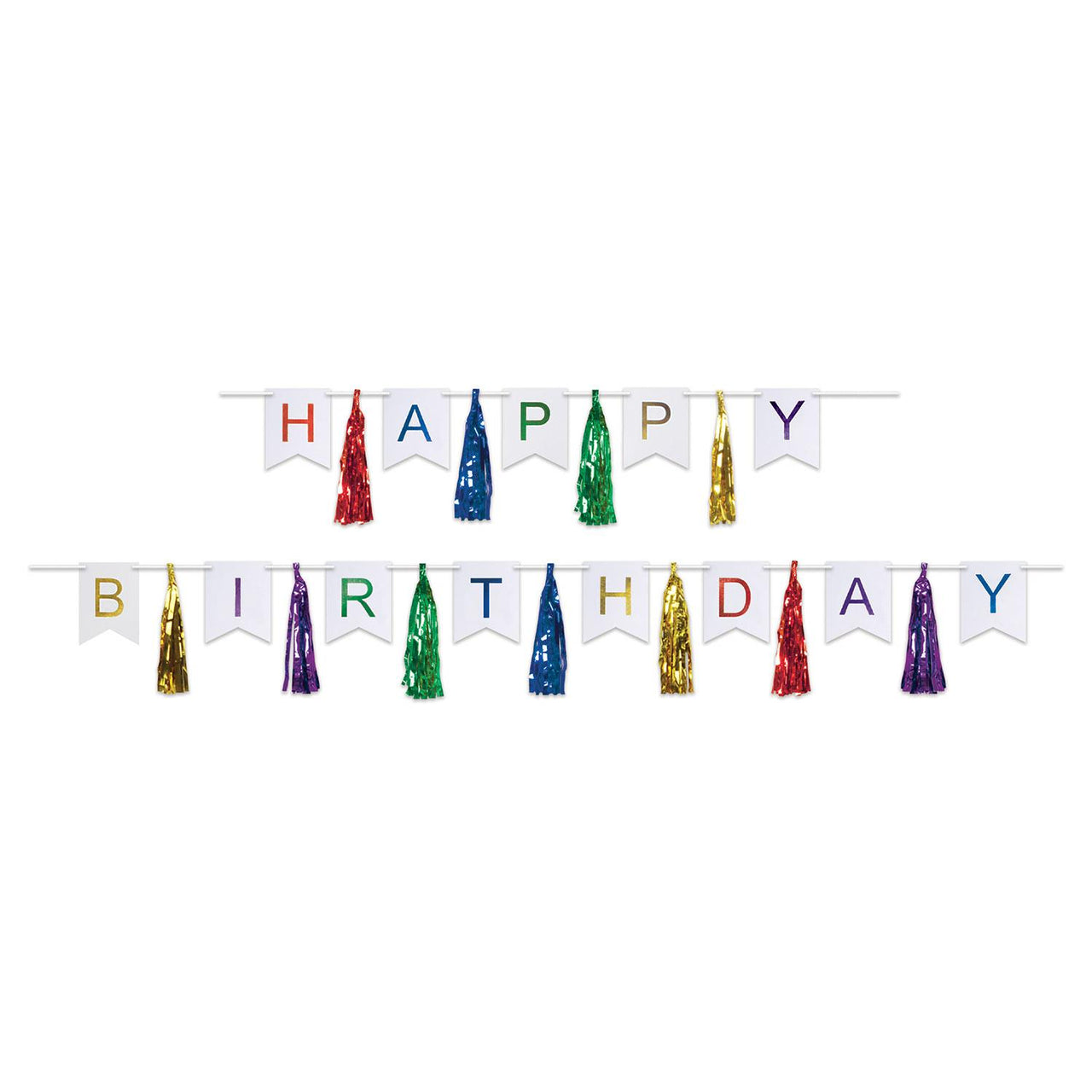 Beistle Happy Birthday Party Tassel Streamer- Multicolor