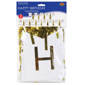 Bulk Happy Birthday Tassel Streamer (Case of 24) by Beistle