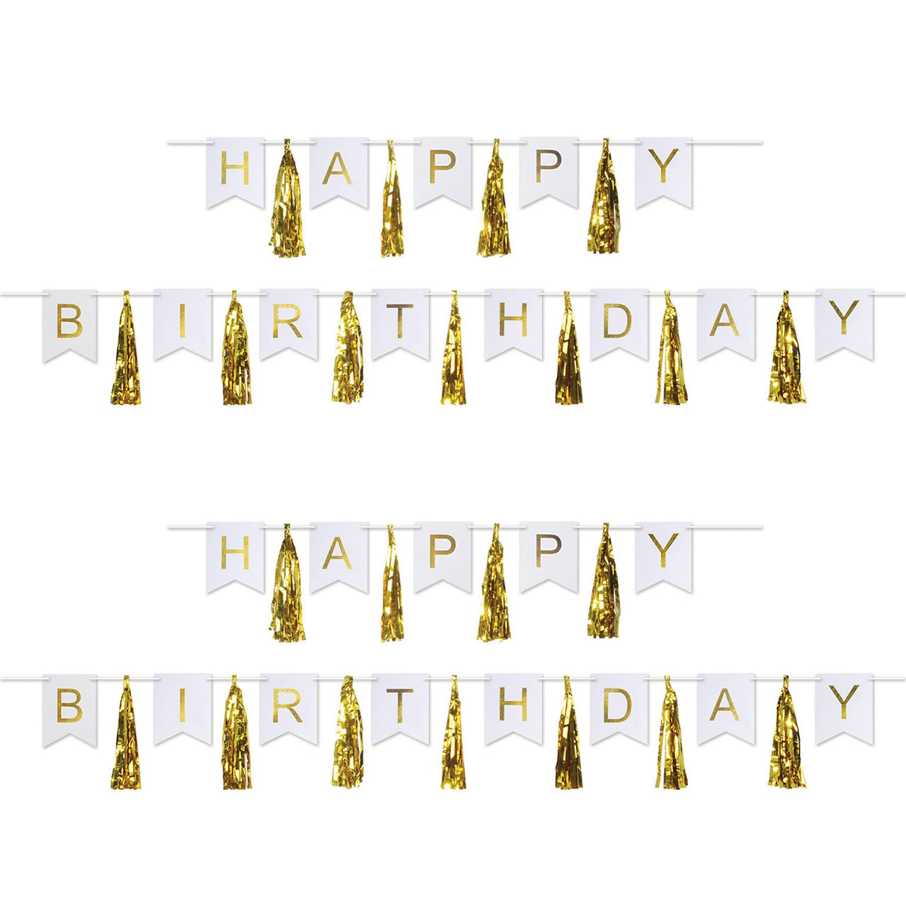 Bulk Happy Birthday Tassel Streamer (Case of 24) by Beistle