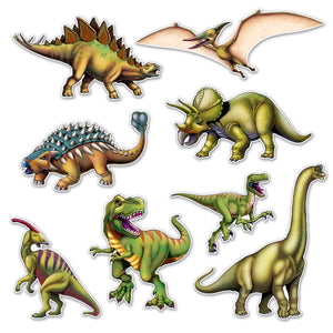 Beistle Dinosaur Party Cutouts (8/Pkg)