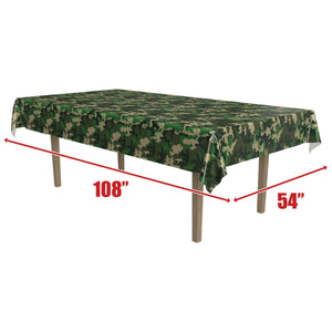 Camo Tablecover, party supplies, decorations, The Beistle Company, Camo, Bulk, Other Party Themes, Redneck Party Theme 