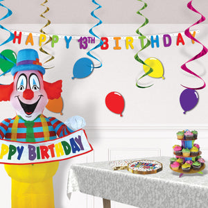 Happy 13th Birthday Streamer, party supplies, decorations, The Beistle Company, Birthday-AgeSpecific, Bulk, Birthday Party Supplies, Birthday Party Decorations, Birthday Party Streamers