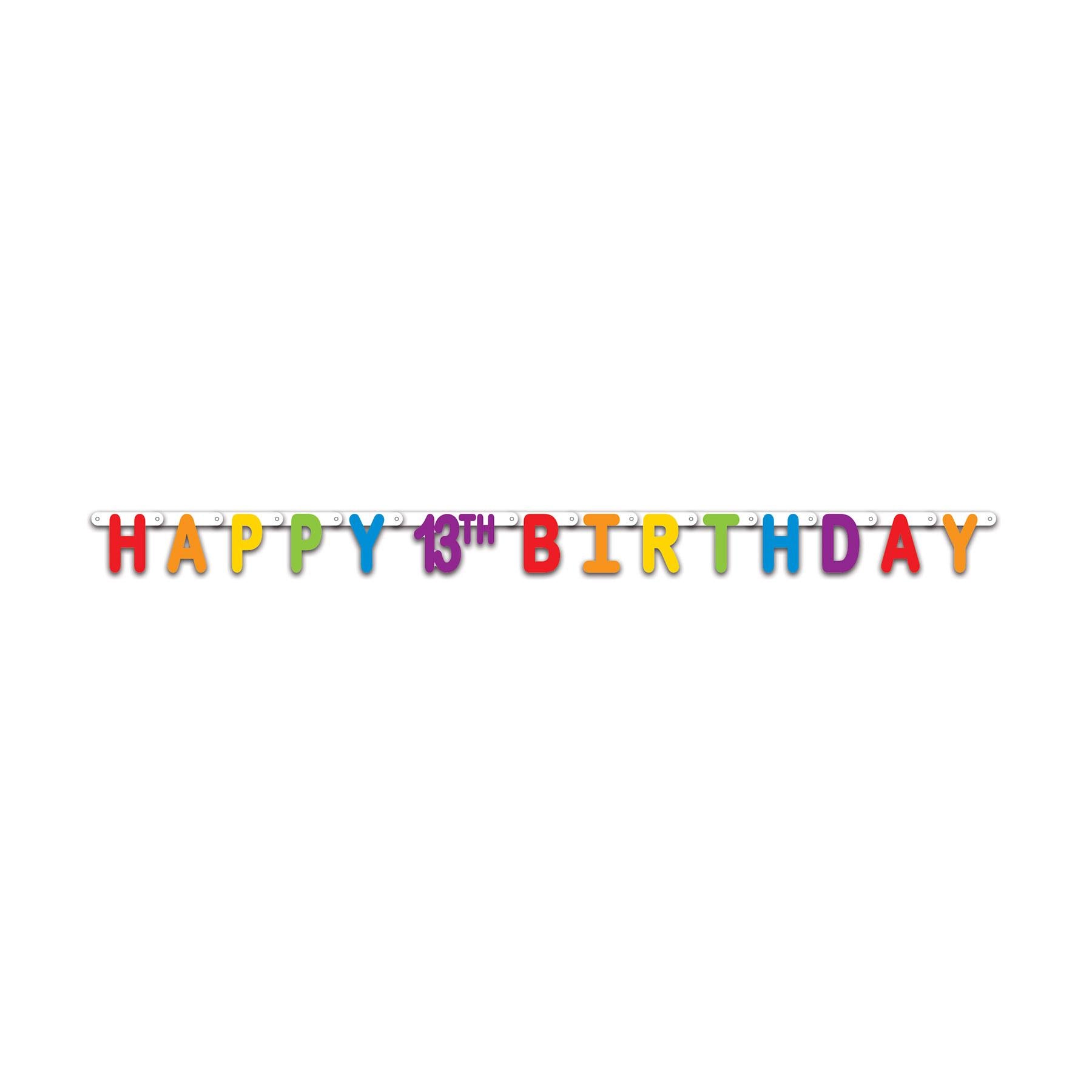 Beistle Happy 13th Birthday Party Streamer – Bulk Party Supplies
