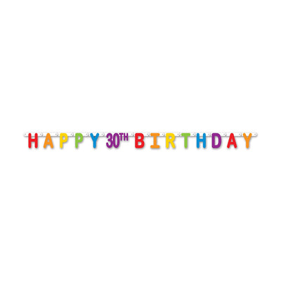 Beistle Happy 30th Birthday Party Streamer