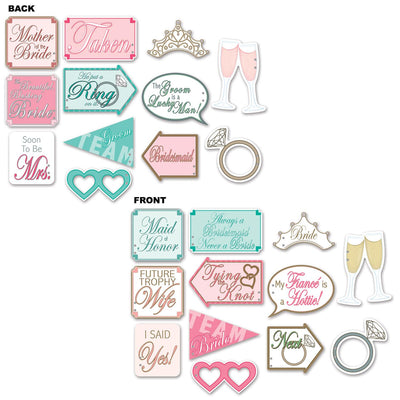 Beistle Wedding Shower Photo Fun Signs (12/Pkg)