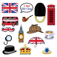 Beistle British Party Photo Fun Signs (15/Pkg)