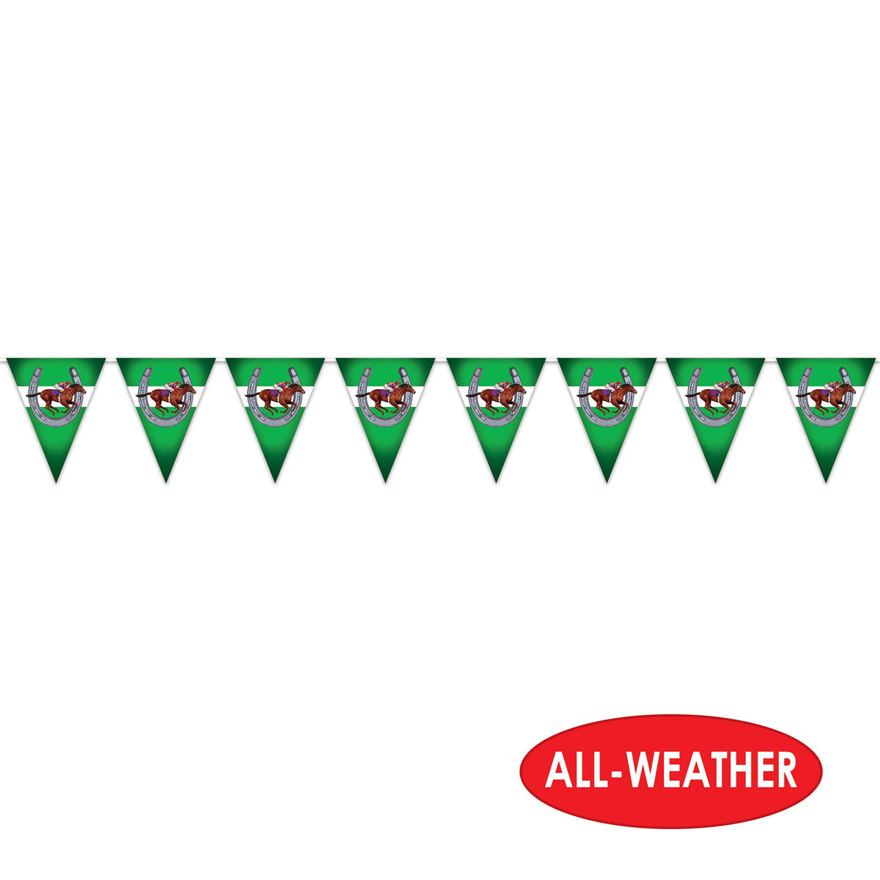 Horse Racing Pennant Banner, party supplies, decorations, The Beistle Company, Derby Day, Bulk, Other Party Themes, Derby Day Party Theme 